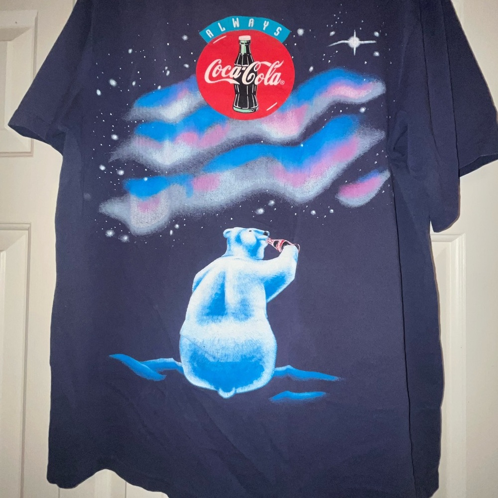 1994 Coca-Cola Vintage Blue Graphic Tee
